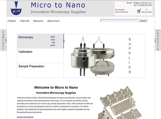 Micro to Nano European Supplies for Microscopy